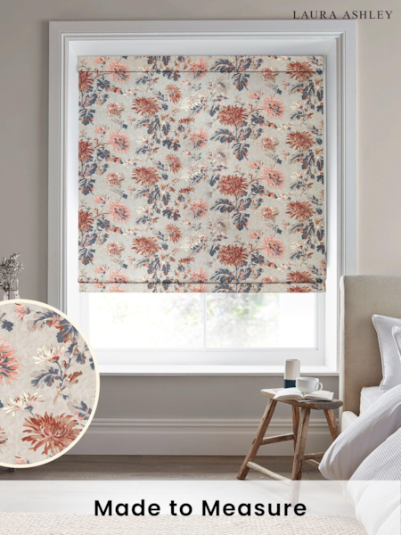 Laura Ashley Red 100% Cotton Maryam Made to Measure Roman Blinds (D54090) | £79