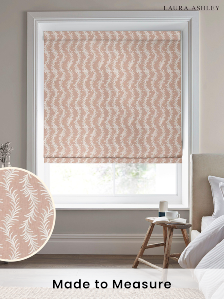 Laura Ashley Pink Dee Made to Measure Roman Blinds (D54105) | £99