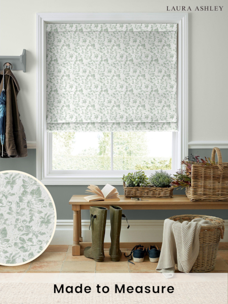 Laura Ashley Blue Churchstroke Made to Measure Roman Blinds (D54106) | £84
