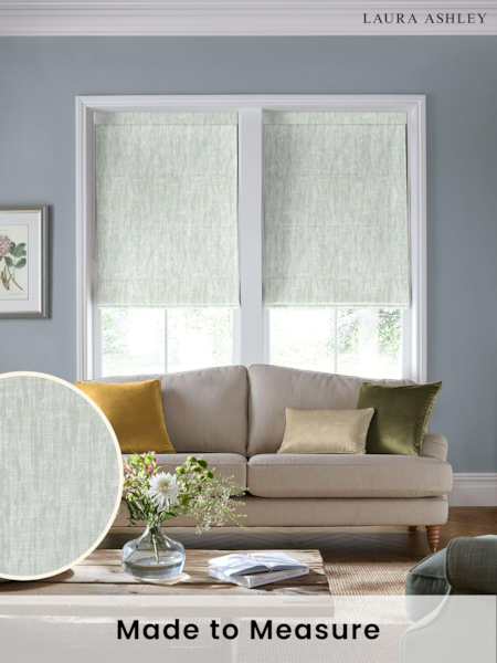 Laura Ashley Green Ambrose Made to Measure Roman Blinds (D54114) | £89