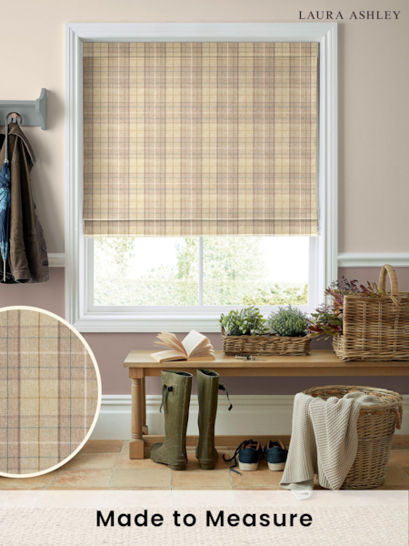 Laura Ashley Natural Alfriston Made to Measure Roman Blinds (D54120) | £89