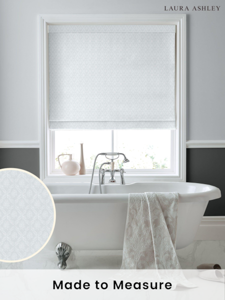 Laura Ashley Slate Grey Abingdon Made to Measure Roman Blinds (D54124) | £89