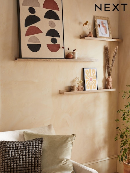 Oak Picture Ledge Wall Shelf (D54404) | £10 - £18