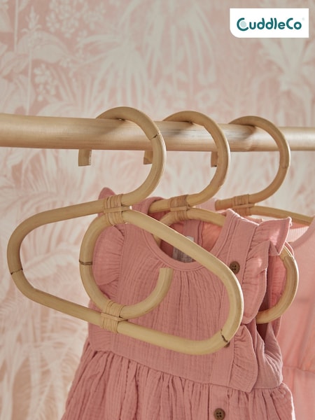 Cuddleco Natural Aria Set of 9 Hangers Rattan (D56214) | £25