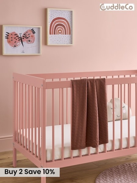 Cuddleco Pink Nola Cot Bed (D56223) | £199
