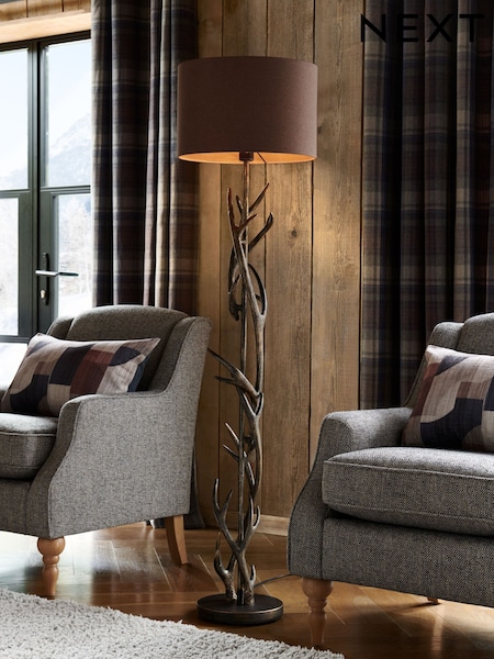 Black Antler Floor Lamp (D56856) | £220