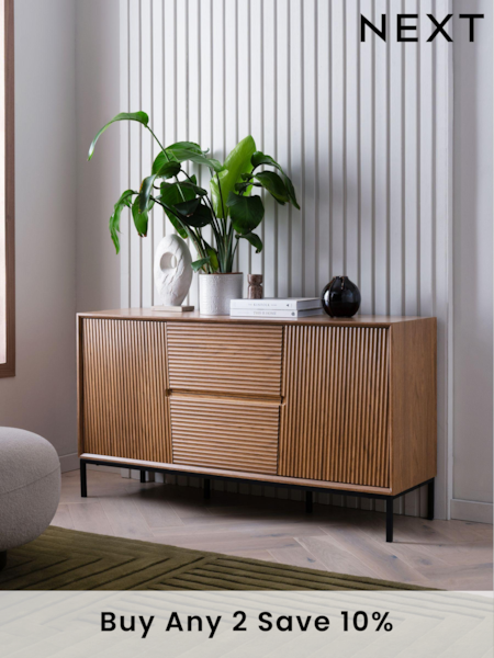 Dark Marlow Oak Effect Large Sideboard (D58829) | £450