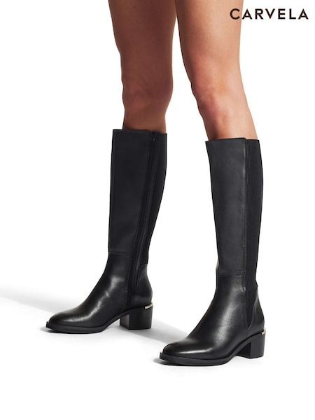 Carvela Black Liberty High Boots (D59143) | £139