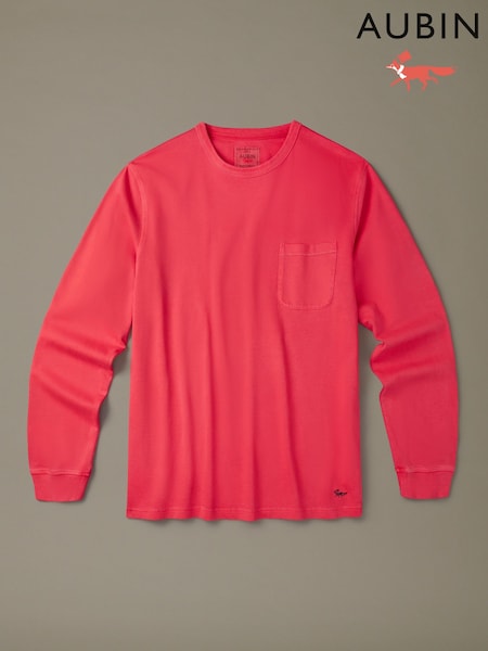 Red - Regular Aubin Red George Long Sleeve T-shirt
