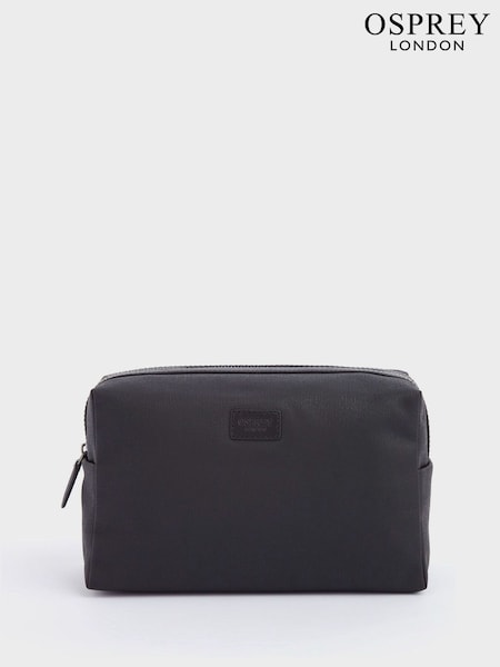 Osprey London The Large Grantham Waxed Canvas & Leather Washbag (D59364) | £49