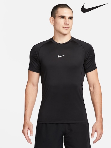 Nike Black Pro Dri-FIT Slim Fit T-Shirt (D60354) | £33