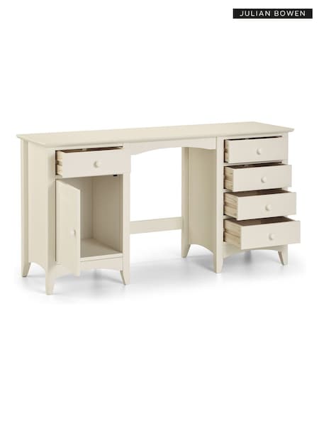 Julian Bowen Stone White Cameo Dressing Table (D61054) | £370