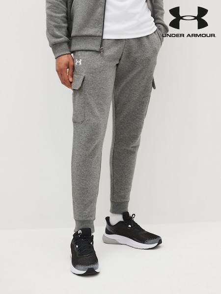 Under Armour Grey Rival Fleece Cargo Joggers (D61924) | £55
