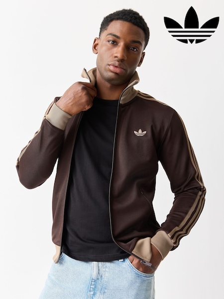 Brown - Regular Adidas Originals Beckenbauer Track Top
