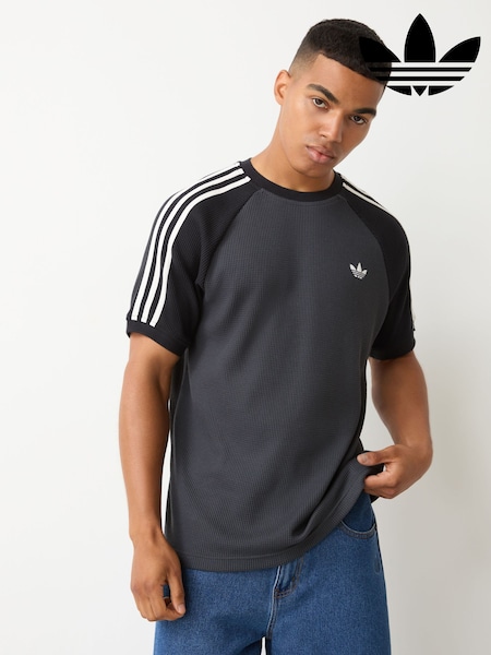 Grey/Black - Regular Adidas Originals Cali Waffle T-shirt
