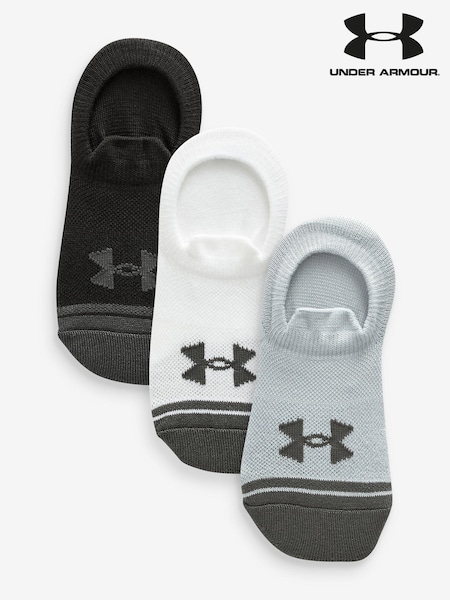 Under Armour Grey Performance Tech Socks 3 Pack (D62574) | £12