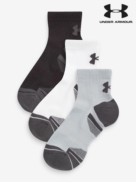 Under Armour Grey Performance Tech Socks 3 Pack (D62583) | £12