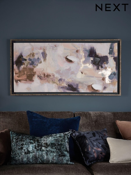 Natural Abstract Framed Canvas Wall Art (D64175) | £90