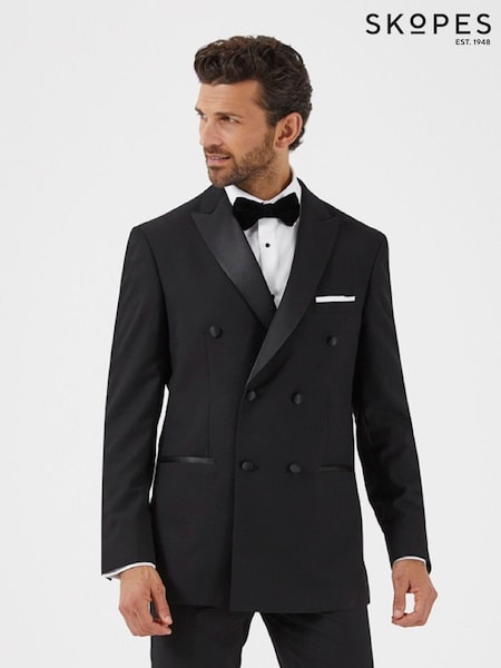 Skopes Black Sinatra Tailored Double Breasted Suit (D64287) | £120