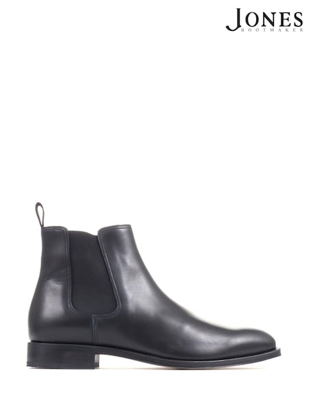 Jones Bootmaker Black Cheltenham Handmade Chelsea Boots (D64622) | £180