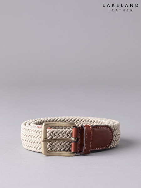 Lakeland Leather Stone Greythwaite Braided Belt (D65077) | £35