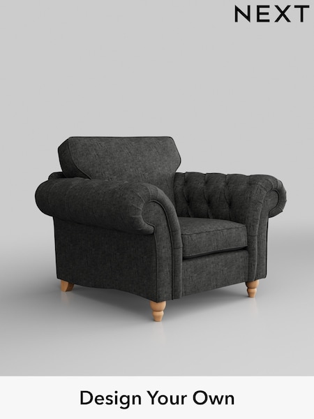 Boucle Weave Easy Clean/Charcoal Grey Gosford Highback Ii Deep Sit (D65286) | £975