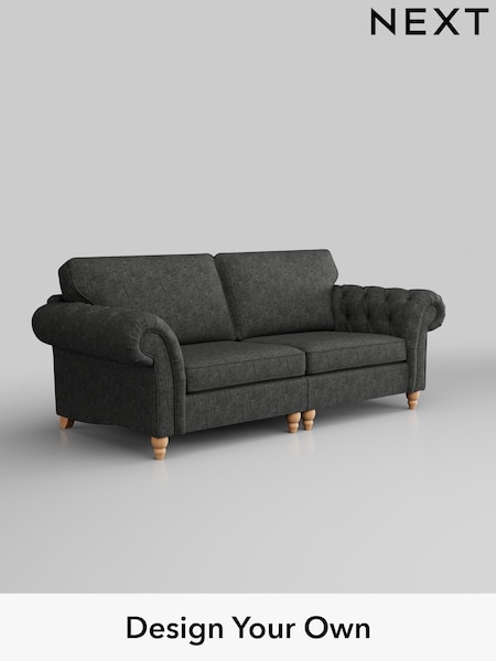 Boucle Weave Easy Clean/Charcoal Grey Gosford Highback Ii Deep Sit (D65286) | £1,599