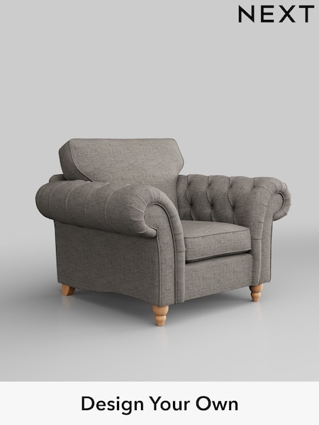 Boucle Weave Easy Clean/Light Dove Grey Gosford Highback Ii Deep Sit (D65295) | £975