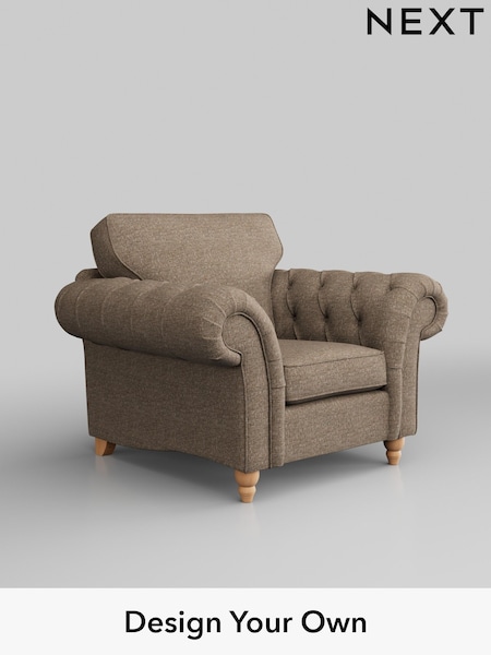 Chunky Boucle Easy Clean/Mid Natural Gosford Highback Ii Deep Sit (D65307) | £1,075