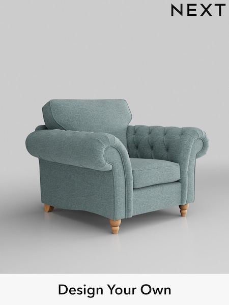 Chunky Chenille/Light Teal Green Gosford Highback Ii Deep Sit (D65311) | £1,075