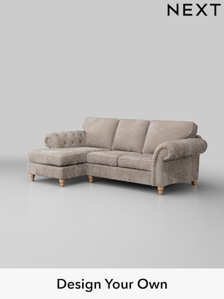 Distressed Velour/Mid Natural Gosford Highback Ii Deep Sit (D65335) | £2,525
