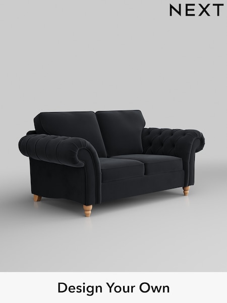 Plush Velvet Easy Clean/Charcoal Grey Gosford Highback Ii Deep Sit (D65359) | £1,425