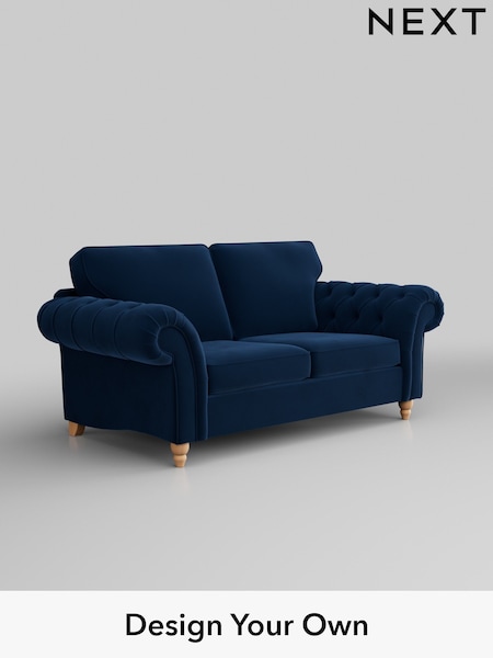 Plush Velvet Easy Clean/Navy Blue Gosford Highback Ii Deep Sit (D65363) | £1,525