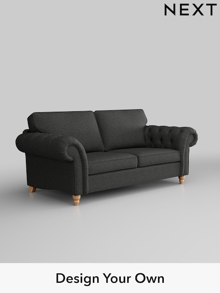 Tweedy Blend Easy Clean/Charcoal Grey Gosford Highback Ii Deep Sit (D65381) | £1,499