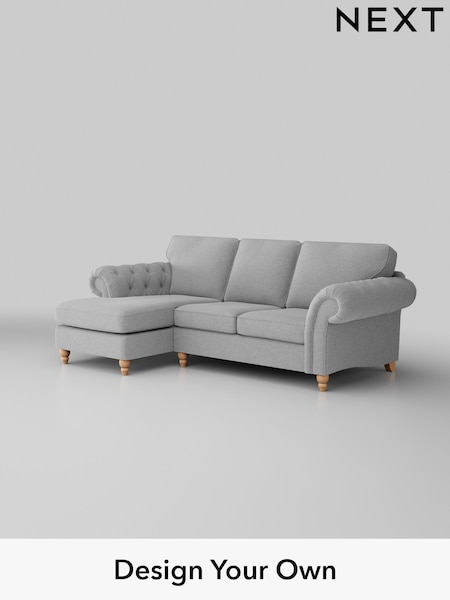 Tweedy Blend Easy Clean/Light Silver Grey Gosford Highback Ii Deep Sit (D65387) | £2,375