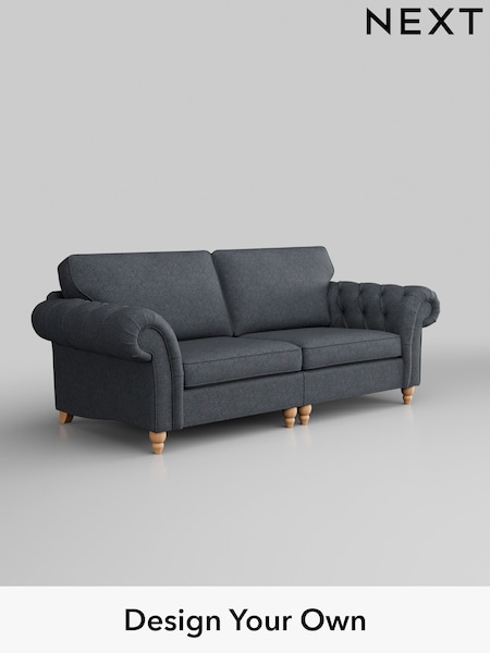 Tweedy Chenille/Navy Blue Gosford Highback Ii Deep Sit (D65399) | £1,599