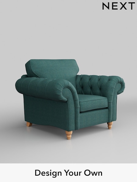 Tweedy Chenille/Dark Teal Green Gosford Highback Ii Deep Sit (D65413) | £975