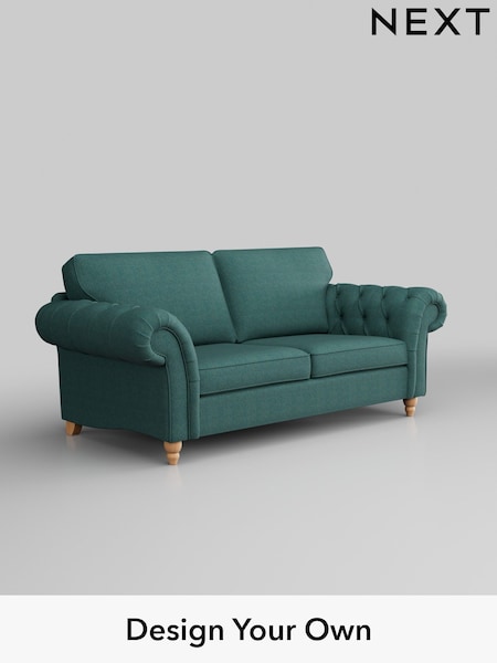 Tweedy Chenille/Dark Teal Green Gosford Highback Ii Deep Sit (D65413) | £1,499