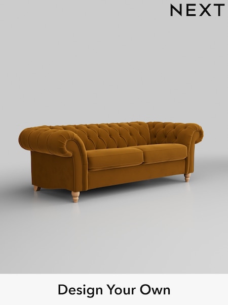 Plush Velvet Easy Clean/Mustard Yellow Gosford Ii Deep Sit (D65503) | £1,625