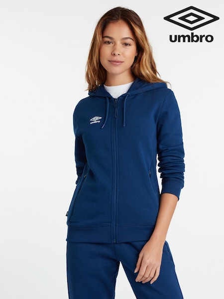 Umbro Dark Navy Blue Club Leisure Zip Through Hoodie (D66402) | £35