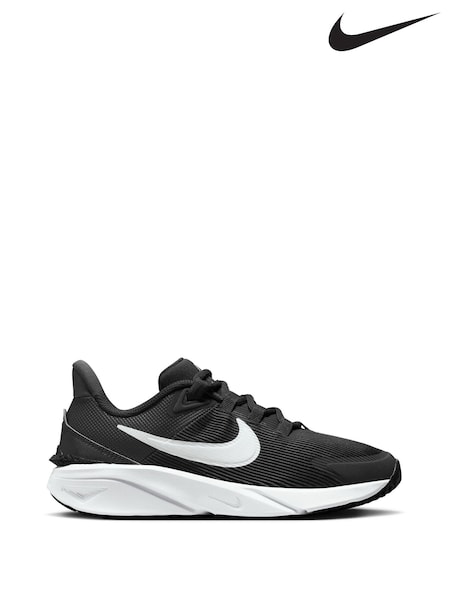 Nike Black/White Youth Star Runner 4 Trainers (D66602) | £40