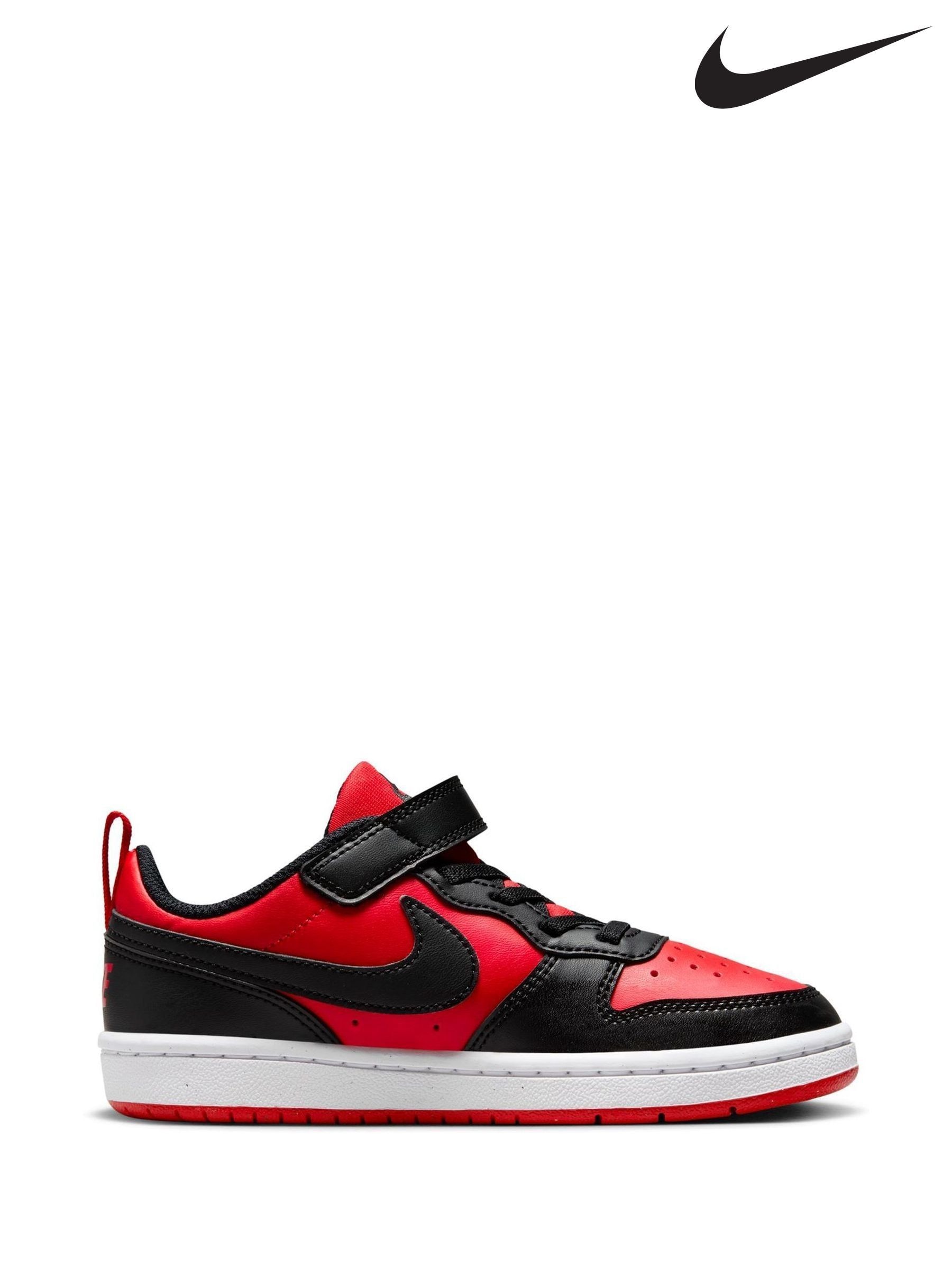 nike court vision low red and black