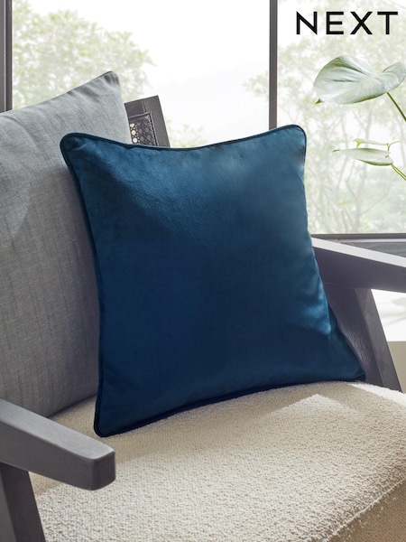 Navy 43 x 43cm Matte Velvet Cushion (D67739) | £7