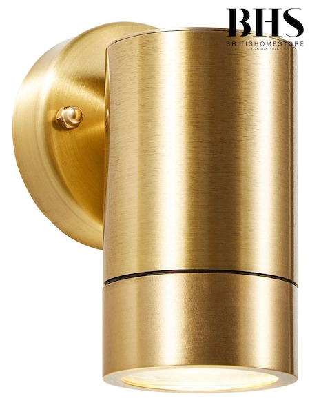 BHS Brass Brac 1LT Up or Down GU10 Outdoor Wall Light (D70043) | £50