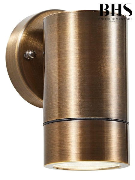 BHS Bronze Brac Solid Brass 1LT Up or Down GU10 Outdoor Wall Light (D70044) | £50