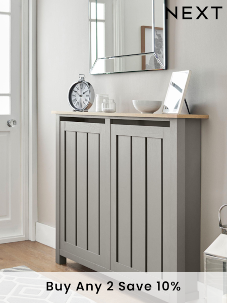 Dove Grey Oak Effect Malvern Radiator Cover (D70316) | £199 - £275