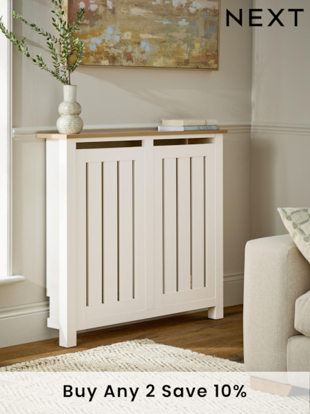 Cream Oak Effect Malvern Radiator Cover (D70317) | £199 - £270