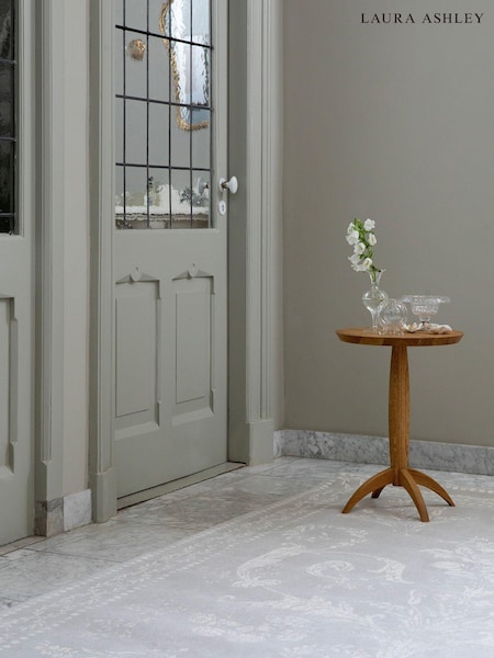 Laura Ashley Grey Josette 100% Cotton Rug (D70910) | £325 - £649