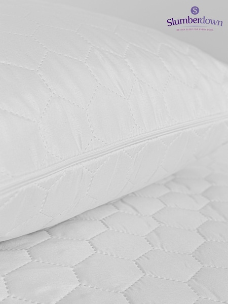 Slumberdown Teflon White Pillows 2 Pack (D70927) | £16