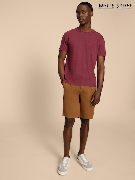 White Stuff Brown Sutton Organic Chino Shorts (D71892) | £45
